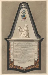 Memoriale a Fysh Deburgh dalla Chiesa di Drayton