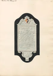 Memoriale a Henry e Penelope Colchester, e quattro figli e due nipoti, dalla chiesa di West Ham