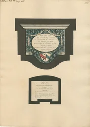 Memoriale a Thomas Clarke e alla moglie Sarah e Thomas Worlidge dalla Chiesa di Fulham