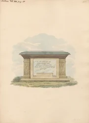 Tomba di John Evans dalla chiesa di Feltham