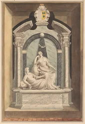 Tomba di Mrs. Susannah Thomas e Dame Dorothy Thomas dalla Chiesa di Hampton