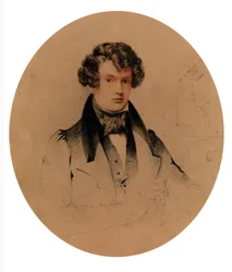 Autoritratto (antiporta delle «Memorie di Daniel Maclise R.A.» di O