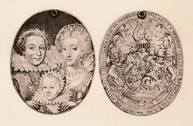 Federico di Boemia, Elisabetta Stuart e il loro figlio Federico Enrico