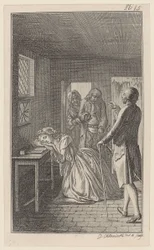 Belford trova Clarisse durante la sua visita alla prigione nella cella sotterranea del carnefice Rowland