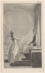Clarisse accusa Lovelace di averla lasciata indifesa, di averla disonorata e di averle sottratto ogni serenità e virtù