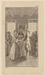 Il matrimonio con la signorina Melmoth, foglio 6 tratto da "Vita, osservazioni e opinioni di Johann Bunkel"