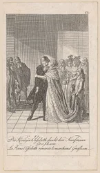 La regina Elisabetta ringrazia il mercante Grasham, tavola 12 della serie "Storia antica, medievale e moderna"