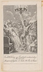 Notevole mascherata di Carlo VI di Francia, tavola 2 della serie «Storia antica, medievale e moderna»