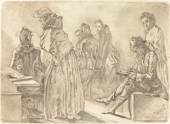 Festa con sei signore e l