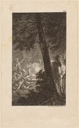 Incisione in rame del frontespizio di “Gil Blas di Santillana”, volume 3
