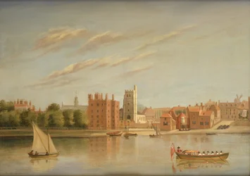 Lambeth Palace dal Tamigi, 1790 circa (olio su tela)