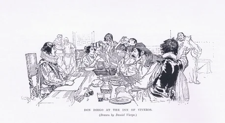 Don Diego alla locanda di Viveros, da The Magazine of Art 1893, Cassell and Company