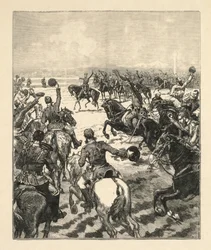 Scena di battaglia napoleonica