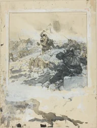 Scena dalla soppressione della Comune di Parigi nel maggio 1871