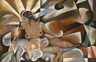 Femme Cubiste, di Baranov-Rossine, Vladimir Davidovich (1888-1942)