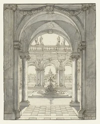 Piazza davanti a un palazzo rinascimentale