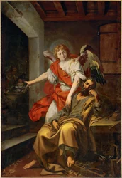 Il sogno di San Giuseppe (dipinto su tela)