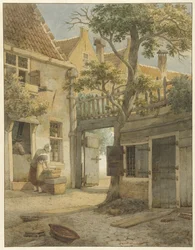 Cortile di un cortile ad Amsterdam