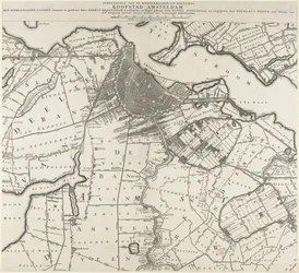 Mappa di Amsterdam e delle aree circostanti
