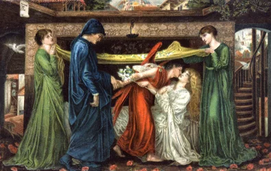 Dante Alighieri incontra Beatrice, ca 1900