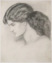 Testa di una donna, 1861