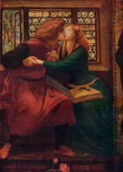 Paolo e Francesca da Rimini (dettaglio), 1855
