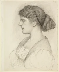 Busto di profilo di Fanny Cornforth