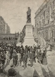 Inaugurazione del monumento a Quintino Sella, di Ettore Ferrari, 9 aprile