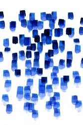 Pennellate di acquerello blu