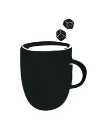 Dolce tazza da caffè nera