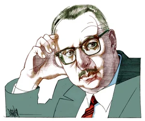 Giorgio Manganelli, 2021 (disegno digitale a matita colorata)