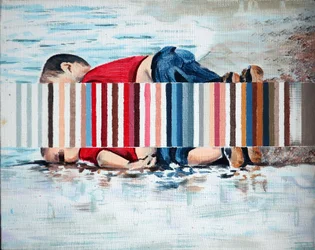 Boa, 2019 (acrilico su tela)