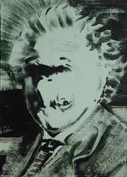 Einstein, 2013 (acrilico su tavola)