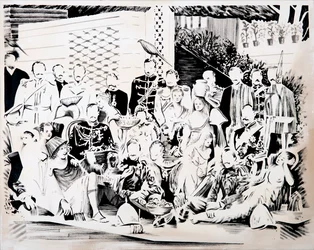 Festa degli dei, 2017 (olio su tela)