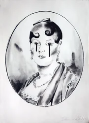 Ingre Girl 4, 2003 (inchiostro su carta)