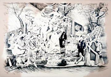Venere che porta le armi, 2018 (olio su tela di cotone)
