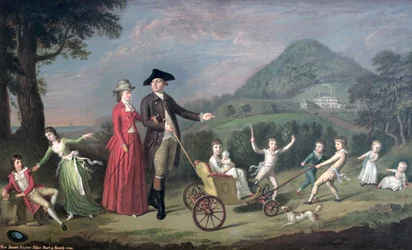 Sir James Hunter Blair, 1° Bart., con sua Moglie e Nove dei loro Quattordici Figli