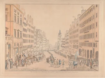 Vista della High Street di Edimburgo e del Commissario