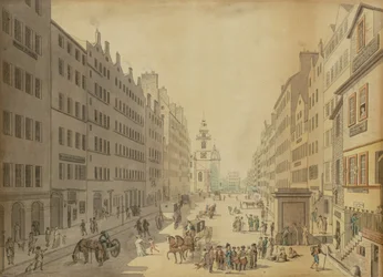 Veduta della High Street di Edimburgo da est, 1793