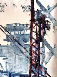 Struttura industriale astratta