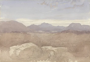 Vista montuosa, Galles del Nord, c.1818