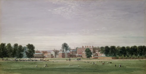 Buckingham House dal Green Park, 1825