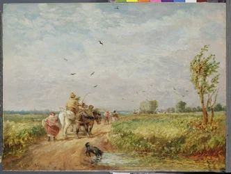 Andando al campo di fieno