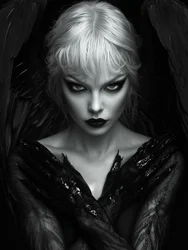 Ritratto di angelo oscuro
