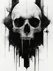 Teschio gotico oscuro