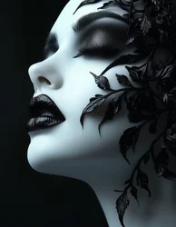 Bellezza gotica: foglie nere
