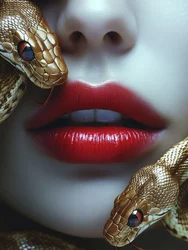 Labbra seducenti, serpenti dorati