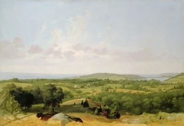 Veduta della baia di Narragansett, vicino a Warwick, Rhode Island