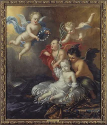 Ulrik (1684-1685), principe di Svezia, allegoria della sua morte