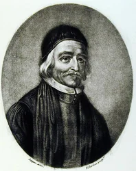 Ritratto di Dr Thomas Bailey, inciso da Richard Earlom (1743-1822) da Illustrious Characters in British History (mezzotinto)